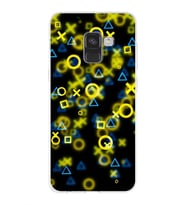 Samsung Galaxy A8 (2018) Uyumlu Kapak Semboller Tasarımlı Şeffaf Silikon Kılıf