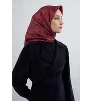 Sura İpek Eşarp -2025/2026 -9421 (Kırmızı)