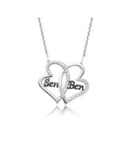 Gümüş Kalpli Sen Ben Kadın Kolye CSR2180393