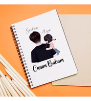 Canım Babam Tasarımlı Defter Kişiye Özel