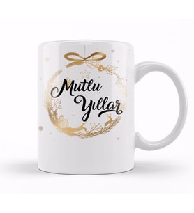 Mutlu Yıllar Kupa Bardak Porselen