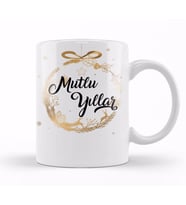 Mutlu Yıllar Kupa Bardak Porselen