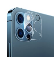 iPhone 12 Pro Max 6.7 Hat-Prince 9H 3D Full Tempered Cam Kamera Koruyucu-(5775) - GLST9706-4655 (Şeffaf)
