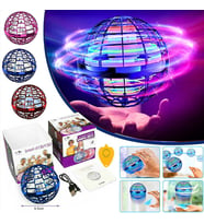 UFO Uçan Top Drone LED Işıklı Usb Şarjlı Boomerang 360° Dönen Küre VIP Pro Plus Sihirli Eğlence Seti