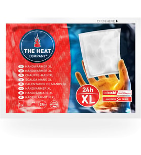 HEAT COMPANY El Isıtıcısı XL — 10'lu Paket - Ekstra Sıcak — Büyük Cep Isıtıcı — Isı Pedi — 24 Saat Sıcak Eller - Havayla Çalıştırılmış — Tamamen Doğal