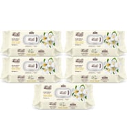 Fibril Islak Havlu Mendil 90 Yaprak Gizemli Yasemin Plastik Kapaklı (5 Li Set) 450 Yaprak