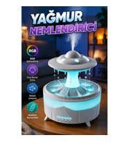 350 ML Yağmur Efektli Hava Nemlendirici – RGB Işıklı, Sessiz ve Uzaktan Kumandalı