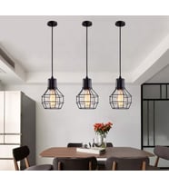 MYLİGHTS RETRO RUSTİK METAL KAFES SARKIT AVİZE  VİNTAGE AVİZE TEKLİ TEK FİYATIDIR (Siyah)