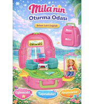 Mila'nın Oturma Odası Sırt Çantası - Oturma Odası Oyuncak - Oturma Odası Seti