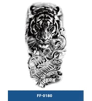FF-180 ORTA BOY ASLAN DESEN GEÇİCİ DÖVME-TATTO