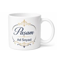 İsme Özel Paşam Yazılı Kupa Bardak Özel Tasarım Baskılı Hediye