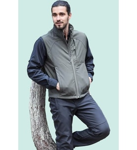Softshell Yelek Erkek Rüzgar Geçirmez Su İtici Nefes Alabilir Fy82 Fiyort Kenai Outdoor (Haki)