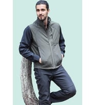 Softshell Yelek Erkek Rüzgar Geçirmez Su İtici Nefes Alabilir Fy82 Fiyort Kenai Outdoor (Haki)