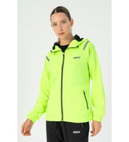 Maraton Regular Kadın Kapüşonlu Neon Yeşil Tracktop