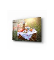 Miyrem Glasses Collection -A1^#  Piknik Cam Tablo (Çok Renkli)