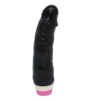 Pretty Love 19 CM Titreşimli Vibratör Kalın siyahi Penis Dildo