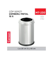 Çöp Sepeti Çemberli Metal 16 Lt (3305)(415)