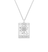 Kişiye Özel 925 Ayar Gümüş The Star Tarot Kolye