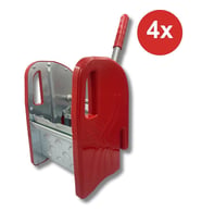 Mulpex Paslanmaz Metal Mekanizmalı Mop Sıkma Yedek Pres x 4 Adet