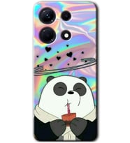 İnfinix Note 30 Pro Kılıf HD Desen Baskılı Kılıf - Milkshake Panda