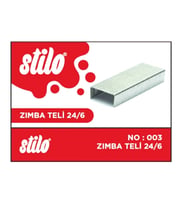 Stilo Zımba Teli 24/6 Gümüş - 10 kutu
