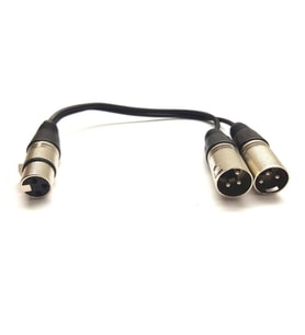 Xlr Y Çoklayıcı kablo 1.5 metre ( 1 dişi-2 erkek) 