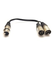 Xlr Y Çoklayıcı kablo 1.5 metre ( 1 dişi-2 erkek) 