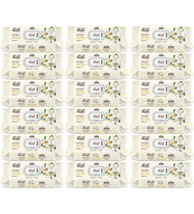 Fibril Islak Havlu Mendil 90 Yaprak Gizemli Yasemin Plastik Kapaklı (18 Li Set) 1620 Yaprak