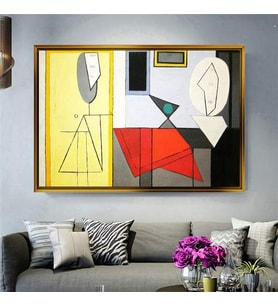 Altın Çerçeveli dekoratif tablo a29 (Gold)