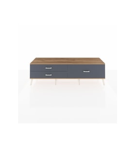 Hyperion TV Ünitesi 3 Çekmeceli  176x44x51 Aytaşı-Çam/Antrasit