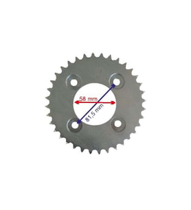 HONDA İNNOVA UYUMLU ARKA DİŞLİ 428-36T İÇ 58 MM ÖM