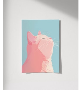 Çerçevesiz Poster Huzurlu Patiler (Çok Renkli)