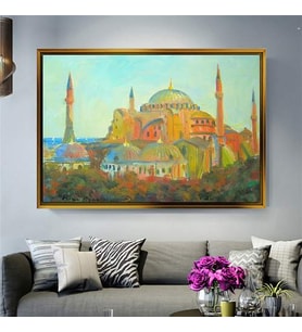 Altın Çerçeveli dekoratif tablo a860 (Gold)