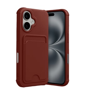 Apple İphone 17 Kelvin Kartvizitli Silikon - Bordo