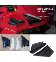 Motosiklet Universal Spolier Kanat Siyah Renk Supermoto
