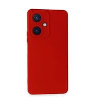 Vivo Y27 Kılıf Nano İçi Kadife Silikon - Kırmızı