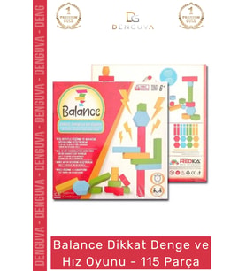 #Oyuncak Eğitici Zeka Geliştirici 115 Parça Taş 63 Kart Zil İçeren Balance Dikkat Denge Hız Oyunu