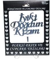 Partipan Iyiki Doğdun Kızım Pleksi  Gümüş