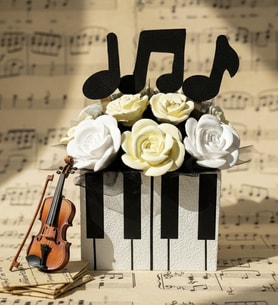 Müzik Aşkı Tasarım Kokulu Taş Dekoratif Hediyelik