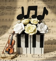 Müzik Aşkı Tasarım Kokulu Taş Dekoratif Hediyelik