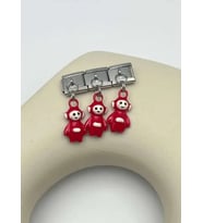Çelik Silver Kırmızı Teletabi Sallantılı Nomi Charm - 25crm53
