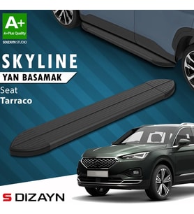 S-Dizayn Seat Tarraco Skyline Siyah Yan Basamak 193 Cm 2018-2024 A+ Kalite