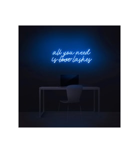 All You Need Is Love Lashes Yazılı Neon Tabela