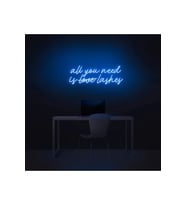 All You Need Is Love Lashes Yazılı Neon Tabela