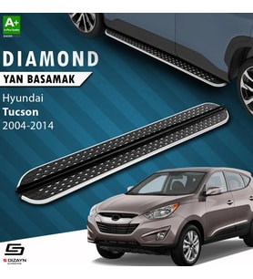 S-Dizayn Hyundai Tucson 2 Diamond Krom Yan Basamak 173 Cm 2004-2014