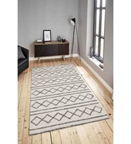 Dijital Baskılı Yıkanabilir Kaymaz Modern Renkli Salon Halısı Mutfak Halısı Yolluk ND-HY-1040 (Krem)