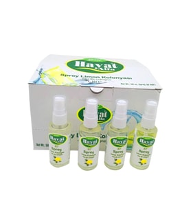 50 ml Limon Aromalı Sprey Kolonya 80° Alkol İçerikli Hijyen Ürünü
