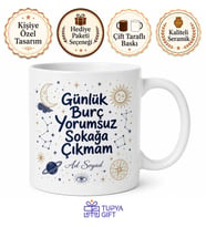 Günlük Burç Yorumsuz Sokağa Çıkmayan Astroloji Delisi Kupa Bardak Hediye