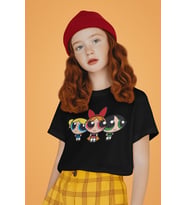 Power Puff Girls Baskılı Unisex Çizgi Film Çocuk Tişört (1-12 Yaş)