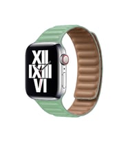 Apple Watch 42mm Uyumlu Kordon Suni Deri Baklalı KRD-34 Kayış